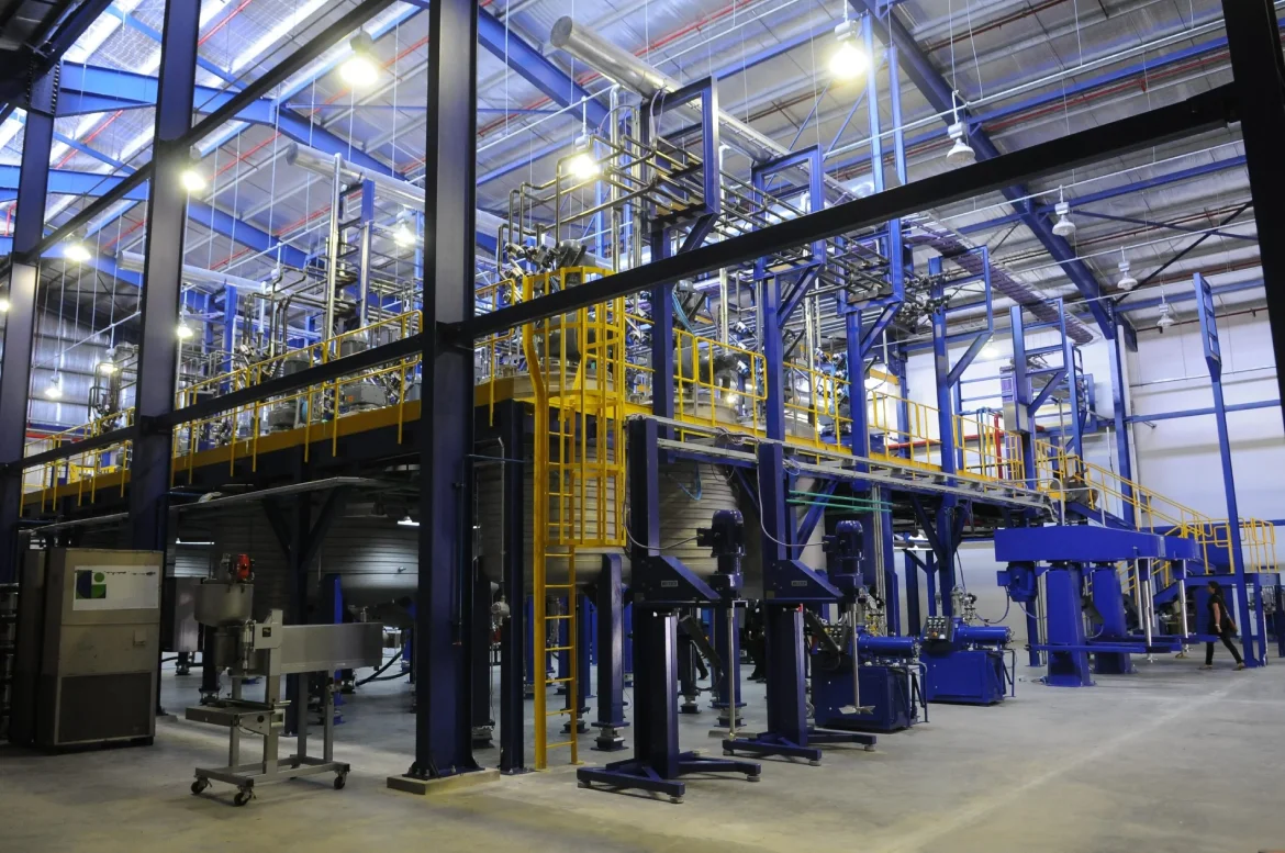 Installationen af en produktionslinje til aerosoler